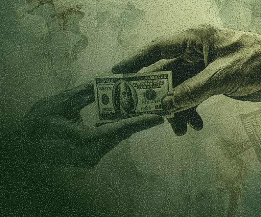 A money artistic interpretation of The Creation of Adam | bank of mom and dad. – Factory For Good